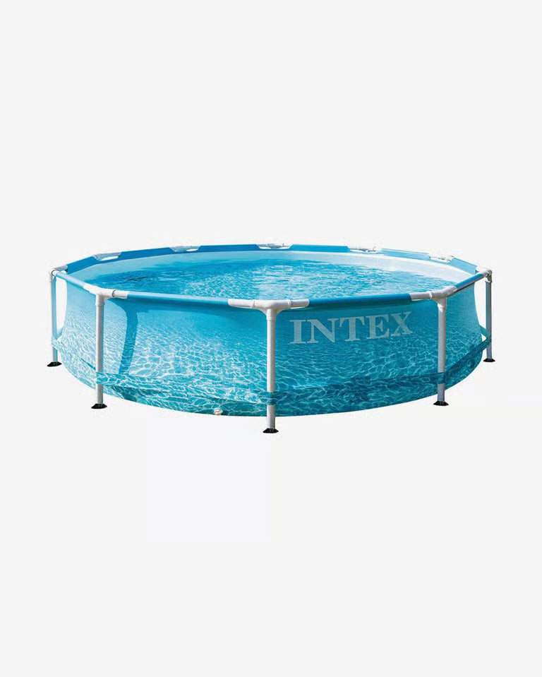 Intex Beachside Metal Frame Pool  (Blue)