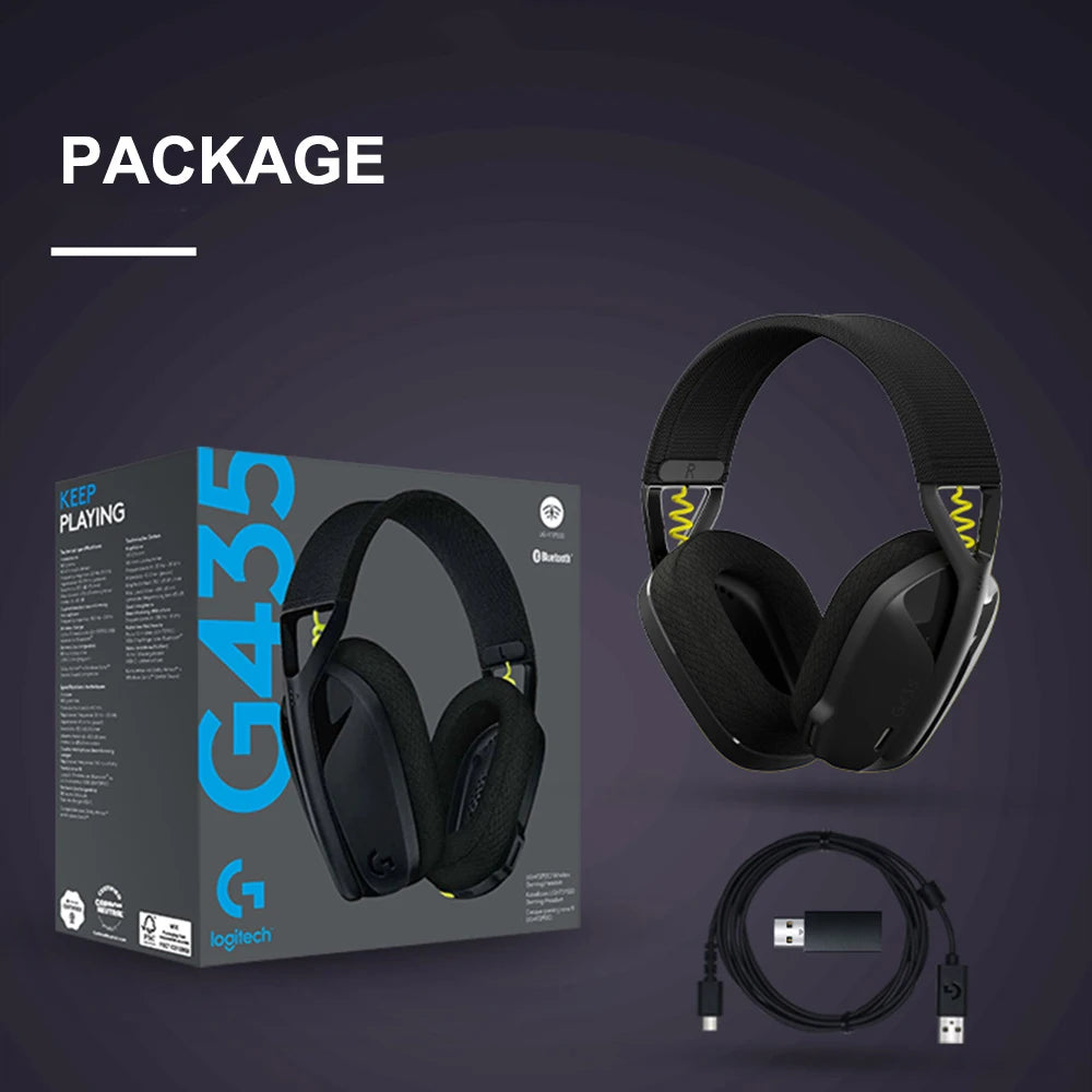 Logitech G435 Wireless Gaming Headset Black