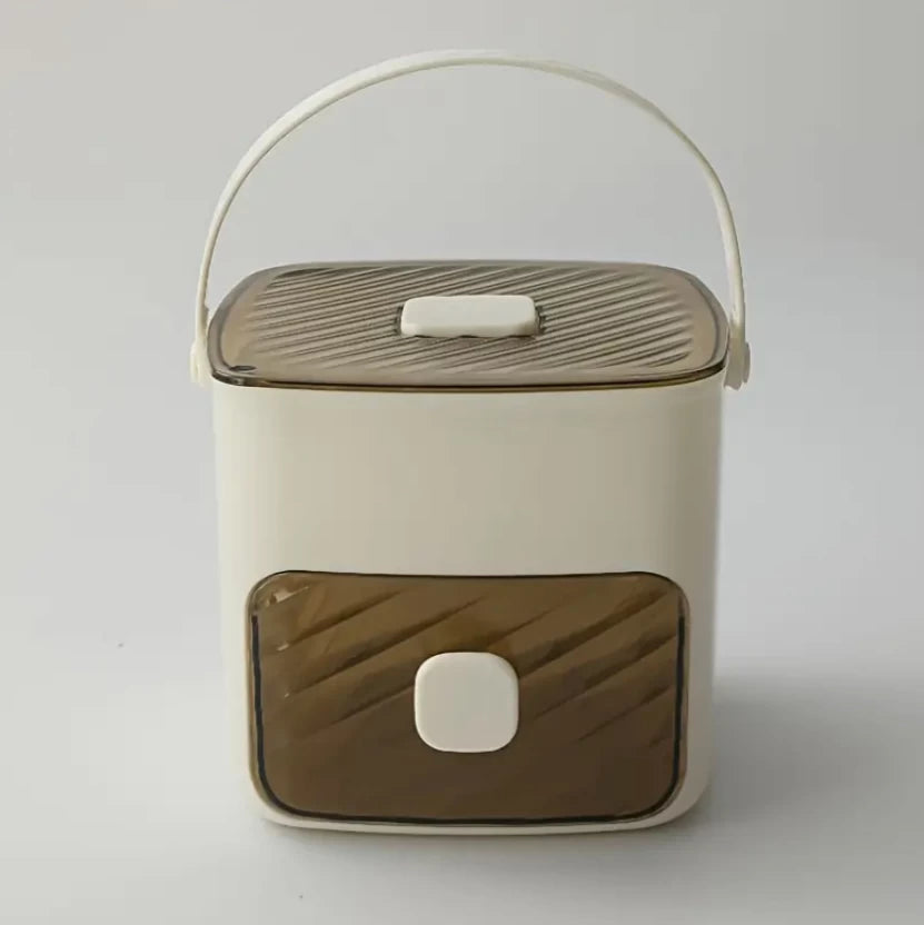 Portable Ice Maker with One-Touch Operation & Dual Storage Bin